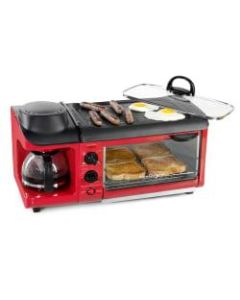 Nostalgia Electrics Retro 3-in-1 Family-Size Breakfast Station, Retro Red