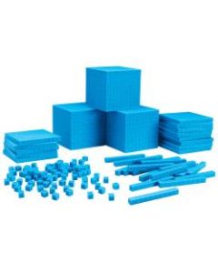 Learning Resources Base Ten Class Set, Grade 1 - College, Blue