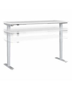 Move 40 Series by Bush Business Furniture Height-Adjustable Standing Desk, 72in x 30in, White/Cool Gray Metallic, Standard Delivery