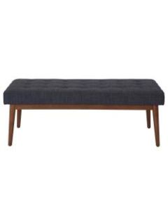 Ave Six West Park Bench, Navy/Coffee