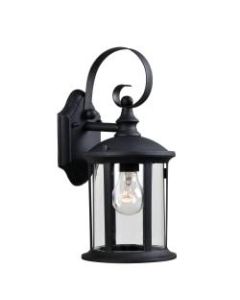 Kenroy Home Leo 1-Light Lantern, 6-1/2inW, Black