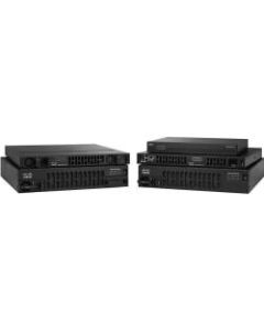Cisco 4321 Router - 2 Ports - 2 RJ-45 Port(s) - Management Port - 4 - 4 GB - Gigabit Ethernet - 1U - Rack-mountable, Wall Mountable