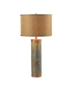 Kenroy Home Mattias Table Lamp, 30-3/8inH, Taupe Shade/Copper Base