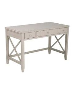 SEI Larksmill Farmhouse 48inW Writing Desk, Gray