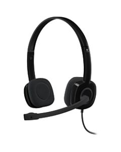 Logitech H151 On-Ear Stereo Headset, Black