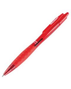 SKILCRAFT Retractable Ballpoint Pens, Bold Point, 1.4mm, Red Barrel, Red Ink, Pack Of 12