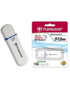 Transcend 512MB JetFlash 170 USB 2.0 Flash Drive - 512 MB - USB 2.0 - 16 MB/s Read Speed - 8 MB/s Write Speed - Pearl White
