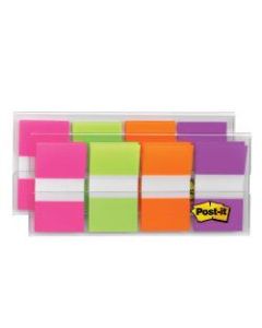 Post-it Flags, 1in x 1 -11/16in, Assorted Colors, 20 Flags Per Pad, Pack Of 8 Pads