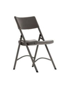 Cosco Heavy-Duty Folding Chairs, Brown/Brown, Pack Of 4