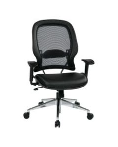 Office Star Space Seating Mesh High-Back Chair, Black/Silver