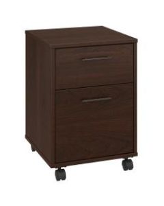 Bush Business Furniture Key West 15-3/4inD Vertical 2-Drawer Mobile File Cabinet, Bing Cherry, Standard Delivery