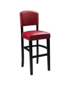 Linon Home Decor Products Franklin 24in Counter Stool, Dark Red/Espresso