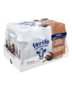 FAIRLIFE High-Protein Chocolate Nutrition Shakes, 11.5 Oz, Pack Of 12 Shakes