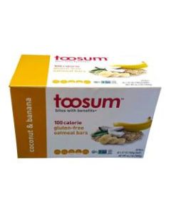 Toosum Healthy Foods Oatmeal Bars, Coconut and Banana, 1.07 Oz, Pack Of 120 Bars
