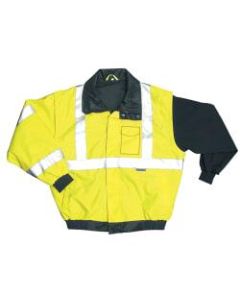 OccuNomix Polyester Bomber Jacket, Large, Yellow