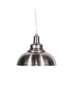 Southern Enterprises Morova LED Bell Pendant Lamp, Brushed Nickel