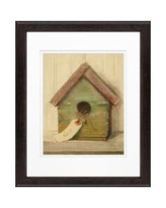 Timeless Frames Supreme Espresso-Framed Traditional Artwork, 11in x 14in, Birdhouse