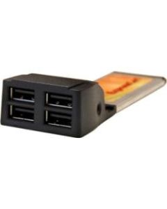 Bytecc 4-port ExpressCard USB Adapter - ExpressCard/34 - Plug-in Module - 4 USB Port(s) - 4 USB 2.0 Port(s)
