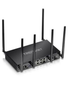 TRENDnet AC3000 Tri-Band Wireless Gigabit Dual-WAN VPN SMB Router, MU-MIMO, Wave 2,Internet Router, Whole Office-Home Wifi, Pr-Encrypted Wireless, QoS,Inter-VLAN Routing, Black, TEW-829DRU - AC3000 Wireless Gigabit Multi-WAN VPN SMB Router