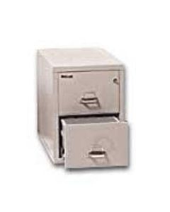 FireKing UL 1-Hour 31-5/8inD Vertical 2-Drawer Letter-Size File Cabinet, Metal, Platinum, White Glove Delivery