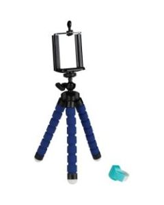Clik Ring Bluetooth Selfie/Video Remote with Tripod (Blue) - Blue