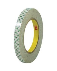 3M 410 Double-Sided Masking Tape, 3in Core, 0.5in x 108ft, Off-White, Case Of 3