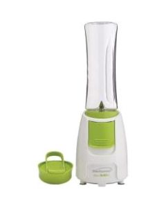 Brentwood (JB-196) Blend-To-Go Personal Blender - White - 300 W - 20 fl oz - Stainless Steel, Tritan - White, Green