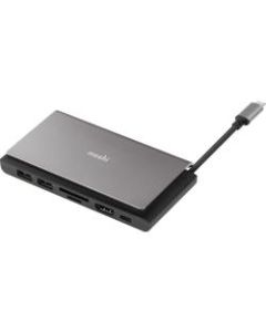 Moshi Symbus Mini 7-in-1 Portable USB-C Hub - for Notebook - 70 W - USB Type C - 2 x USB 3.0 - Network (RJ-45) - HDMI - Thunderbolt - Wired