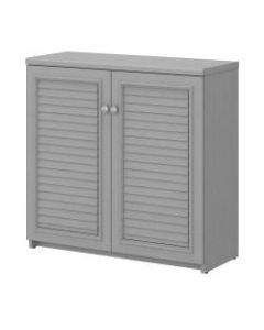 Bush Furniture Fairview Small Storage Cabinet With Doors, Cape Cod Gray, Standard Delivery