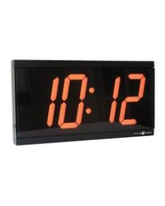 Pyramid 4in Digital Slave Clock For Systems With Molex/RFJ45 Connector, Black