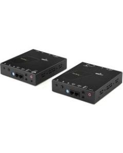 StarTech.com HDMI over IP Extender Kit with Video Wall Support - Extends HDMI signal and RS232 control to one or multiple displays - Video resolutions up to 1080p - Mobile App - Shelf-mounting hardware included - Uses Cat5e or Cat6 cabling