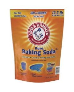 Arm & Hammer Pure Baking Soda - Powder - 216 oz (13.50 lb) - 4 / Box - Orange