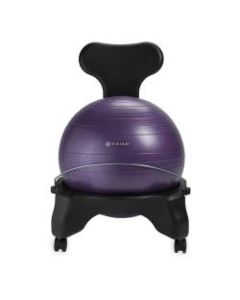 Gaiam Balance Ball Chair, Purple/Black
