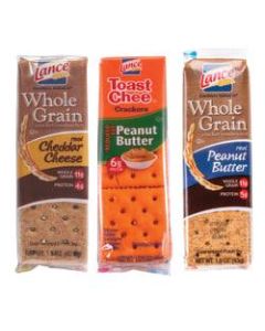 Lance Better For You Cracker Sandwiches Variety Pack, 2.35 Lb, 6 Crackers Per Pack, 24 Packs Per Box