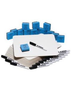 Charles Leonard Dry-Erase Board Class Pack, 9in x 12in, White, 90 Pieces
