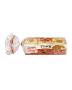 Thomas Original English Muffins, 9 Muffins Per Box, Pack Of 2 Boxes