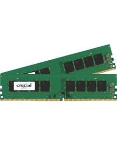 Crucial 8GB (2 x 4 GB) DDR4 SDRAM Memory Module - 8 GB (2 x 4GB) - DDR4-2400/PC4-19200 DDR4 SDRAM - 2400 MHz - CL17 - 1.20 V - Non-ECC - Unbuffered - 288-pin - DIMM