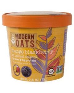 Modern Oats Oatmeal Cups, Mango Blackberry, 2.6 Oz, Pack Of 12