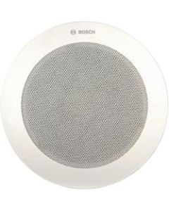 Bosch LC4-UC06E Indoor Ceiling Mountable Speaker - 6 W RMS - Black, White - 9 W (PMPO) Woofer Tweeter Midrange - 65 Hz to 20 kHz - 1.7 Kilo Ohm