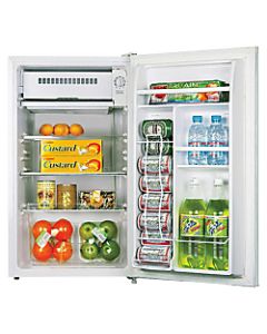 Lorell 3.3 Cu Ft Compact Refrigerator, Light Blue/White