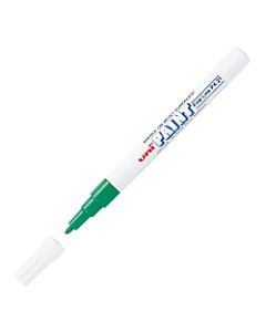 Uni-Paint Markers, Fine Point, Green, Pack Of 12