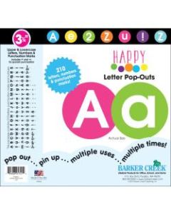 Barker Creek Specialty Letter Pop-Outs, 3 1/4in, Happy, Set Of 210