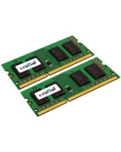 Crucial 8GB (2 x 4 GB) DDR3 SDRAM Memory Module - For Desktop PC - 8 GB (2 x 4GB) - DDR3-1600/PC3-12800 DDR3 SDRAM - 1600 MHz - CL11 - 1.35 V - Non-ECC - Unbuffered - 204-pin - SoDIMM - Lifetime Warranty