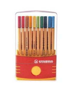 Stabilo Point 88 Pens, Color Parade Adjustable, Set Of 20 Pens