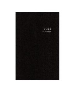 Blue Sky Aligned Monthly Planner, 3-3/4in x 6in, Black, January To December 2022, 123856
