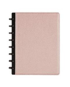 TUL Discbound Notebook, Elements Collection, Junior Size, Narrow Ruled, 60 Sheets, Rose Gold/Pebbled