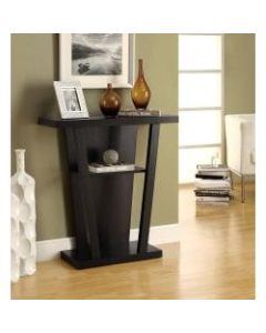 Monarch Specialties Hall Accent Table, Trapezoid, Cappuccino