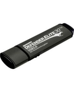 Kanguru Defender Elite30 Hardware Encrypted Secure SuperSpeed USB 3.0 Flash Drive, 16GB
