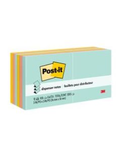 Post-it Pop-up Notes, 3in x 3in, Marseille Color Collection, Pack Of 12 Pads