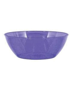 Amscan 10-Quart Plastic Bowls, 5in x 14-1/2in, New Purple, Set Of 3 Bowls